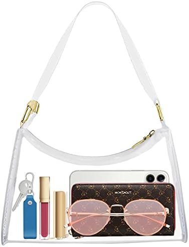 Stadium Approved Bags for Women -Shoulder Bags PVC Purse, Concert Bag