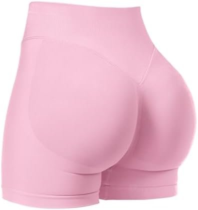 VOYJOY Women Workout Impact Shorts 2.5"/ 3.6"/ 4.5"/ 6" Scrunch Butt Lifting Gym Seamless Booty Biker Shorts