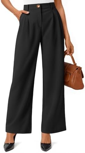 LILLUSORY Wide Leg Dress Pants Women's High Waisted Dressy Trousers