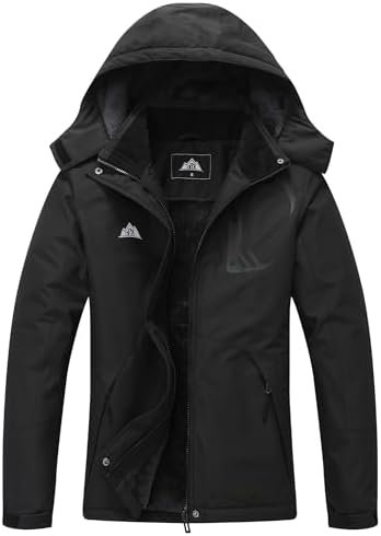 MOERDENG Women's Grey Winter Ski Jacket