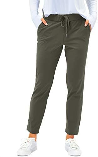 G Gradual Women's Pants with Deep Pockets 7/8 Stretch Ankle Sweatpants for Golf, Athletic, Lounge, Travel, Work