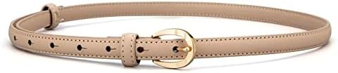 Leather Belts for Women Skinny Thin Waist Belts for Jeans Pants Dresses