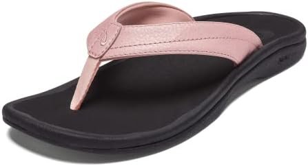 OLUKAI Ohana Women's Beach Sandals, Water Resistant Flip Flops, Arch Support & Comfort Fit, Lightweight & Durable, Enhanced Grip & Traction