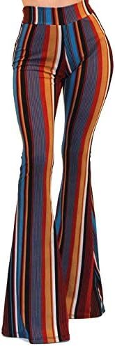 Vivicastle Women's USA Lightweight Boho Comfy Stretchy Bell Bottom Flare Pants