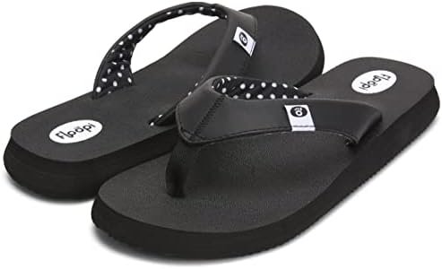 Floopi Flip Flops for Women Flat Yoga Mat Thong Womens Sandals Ladies Beach Sandals with Indoor & Outdoor Anti Skid Soles