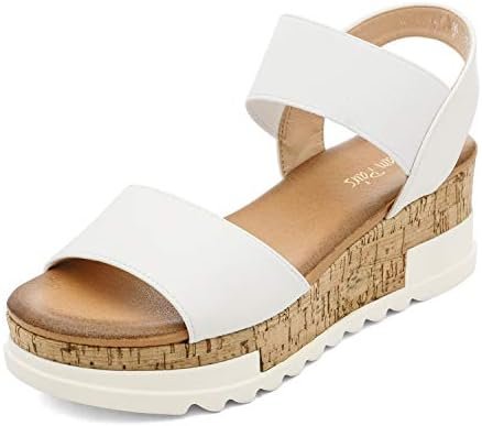 DREAM PAIRS Women's Open Toe Casual Platform Sandals