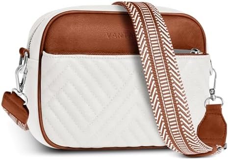 Vantamo Crossbody Bags For Women with Adjustable Strap, Premium PU Leather Purses for Women, Anti-Pickpocket Clip & Gift Box