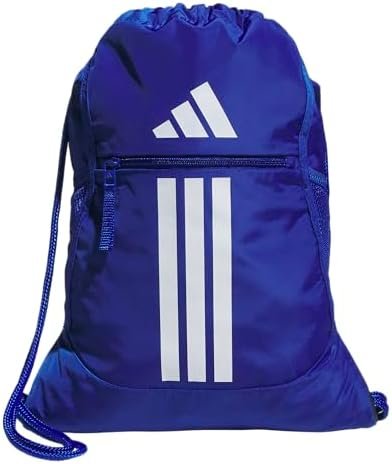 adidas Alliance Sackpack, Drawstring Backpack, Lightweight Small Gym Bag for Women and Men, Team Royal Blue, One Size