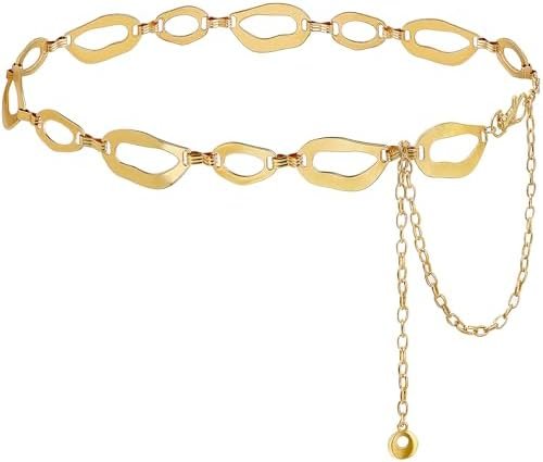 Suyi Waist Chain for Women Ladies Chunky Chain Belt for Dresses