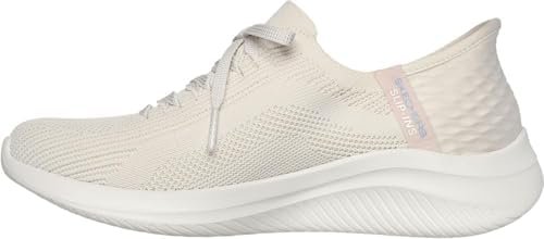 Skechers - Womens Slip-Ins: Ultra Flex 3.0 - Brilliant Path Slip On Shoes, Color Natural, Size: 12 M US