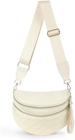 Bum Bags for Women Crossbody, Checkered Crossbody Bag, Nylon Crossbody Bags Fanny Packs Checkered Purse Bag