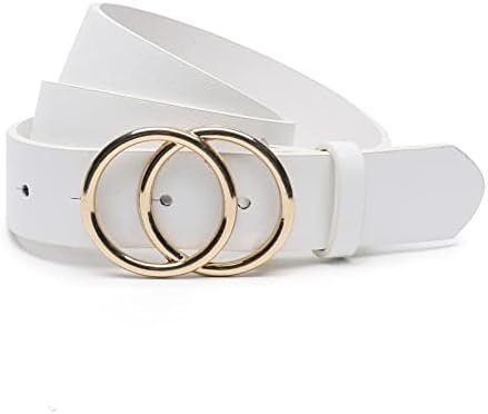 Earnda Women's Leather Belt Fashion Soft Faux Leather Waist Belts For Jeans Dress