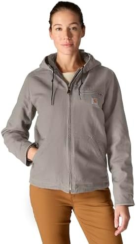 Carhartt Women's 104292 Women's Loose Fit Washed Duck Jacket - Sherpa Lined