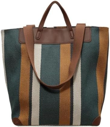 Large Women's Work Tote Bag – Laptop Compartment,Canvas Shoulder Bag for Office & Daily Use,Tote Bag with Spacious Storage