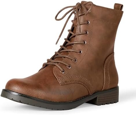 Amazon Essentials Women's Lace-Up Combat Boots