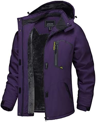 TACVASEN Women's Winter Jacket Waterproof Ski Jackets Snow Coat Warm Fleece Rain Jacket with Hood Windbreaker