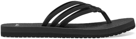 Sanuk Women's Yoga Sandy | Flip Flops for Women | Yoga Sandals For Women | Memory Foam Footbed