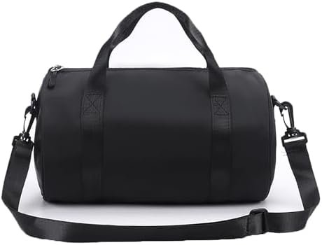 Mini Gym Bag for Women Small Duffle Bag Mini Gym Tote Bag Sport Bag for Yoga Swimming Dance (Black)