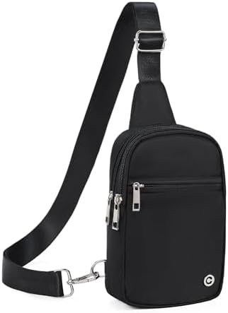 CHOLISS Small Crossbody Bags for Women and Men - Sling Bag Trendy Fanny Packs Chest Bag with Extended Strap