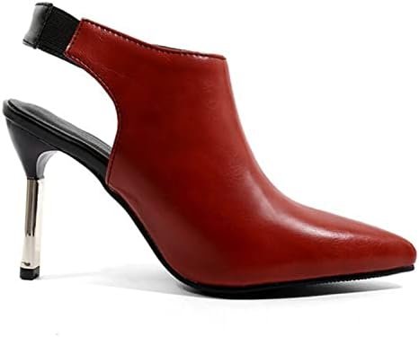 bbruriy Womens Slingback Pointed Toe Stiletto Pumps Slip-On High Heels Elastic Strap Office Lady Sandals Party Prom Dress Shoes