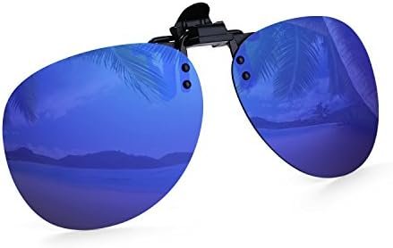 Costyle Retro Polarized Clip on Flip up Plastic Sunglasses Driving Fishing Traveling