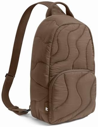 tomtoc 10L Puffy Sling Bag Backpack for Women Trendy, Quilted Padded Crossbody Bag for 11-inch iPad, iPad Air M3/M2, iPad Pro M5 2025/M4, Nintendo Switch 2, Lightweight Puffer Travel Chest Bag Daypack