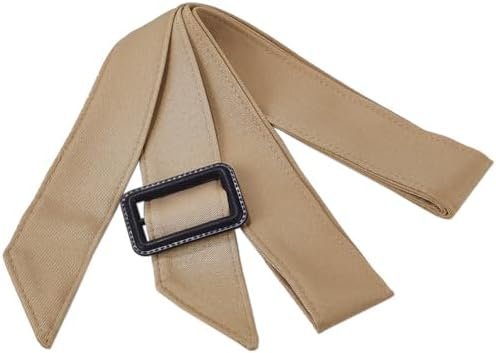 GORGECRAFT Women Adjustable Waist Belt Band Wide Buckle Trench Coat Waistband Wheat Polyester Wind Coat Replacement 67 Inch Tie Waist Belts for Robe Dress Shirt Pajamas Overcoat Jacket Windbreaker