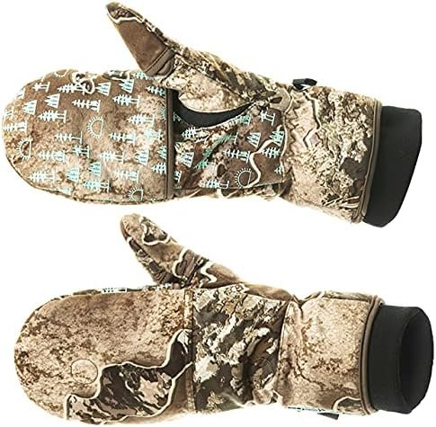 DOING SOMETHING GREAT DSG Outerwear Women's Flip Top Mittens with Glove Liner - Waterproof, Insulated, Windproof, Touchscreen Compatible, DWR Treated