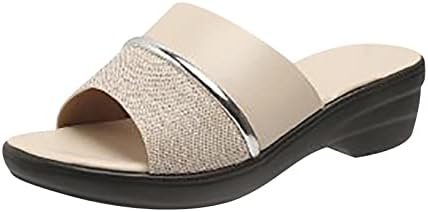 Wedge Sandals for Women Summer Slip on Slipper Platform Sandals Comfortable Wedge Shoes Outdoor Athletic Beach