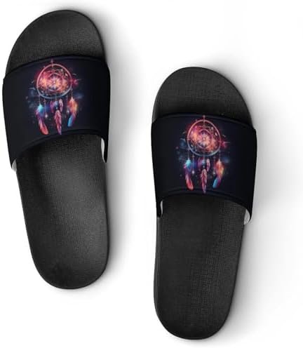 Abstract Dream Catcher Symbol House Sandals Non Slip Slippers Quick Drying Bathroom Shower Shoes for Women Men