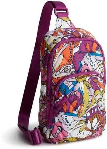 Vera Bradley Women's Lorman Sling Backpack - Featherweight, Flutter, One Size